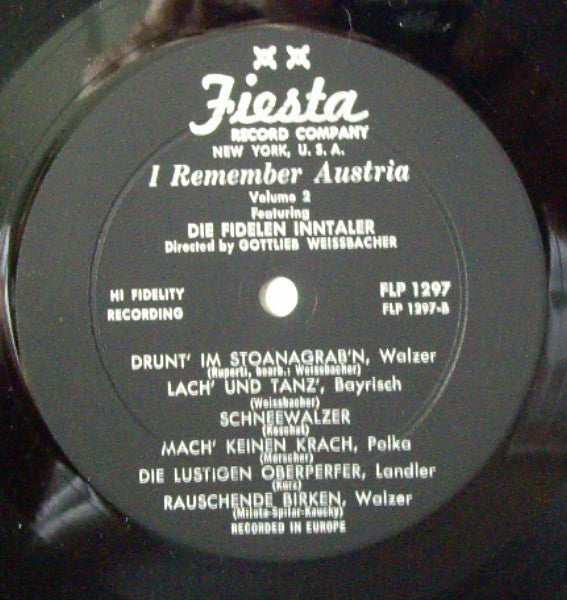 I Remember Austria Volume 2 (VINYL) | Excellent+ (EX+) Excellent+ (EX+)