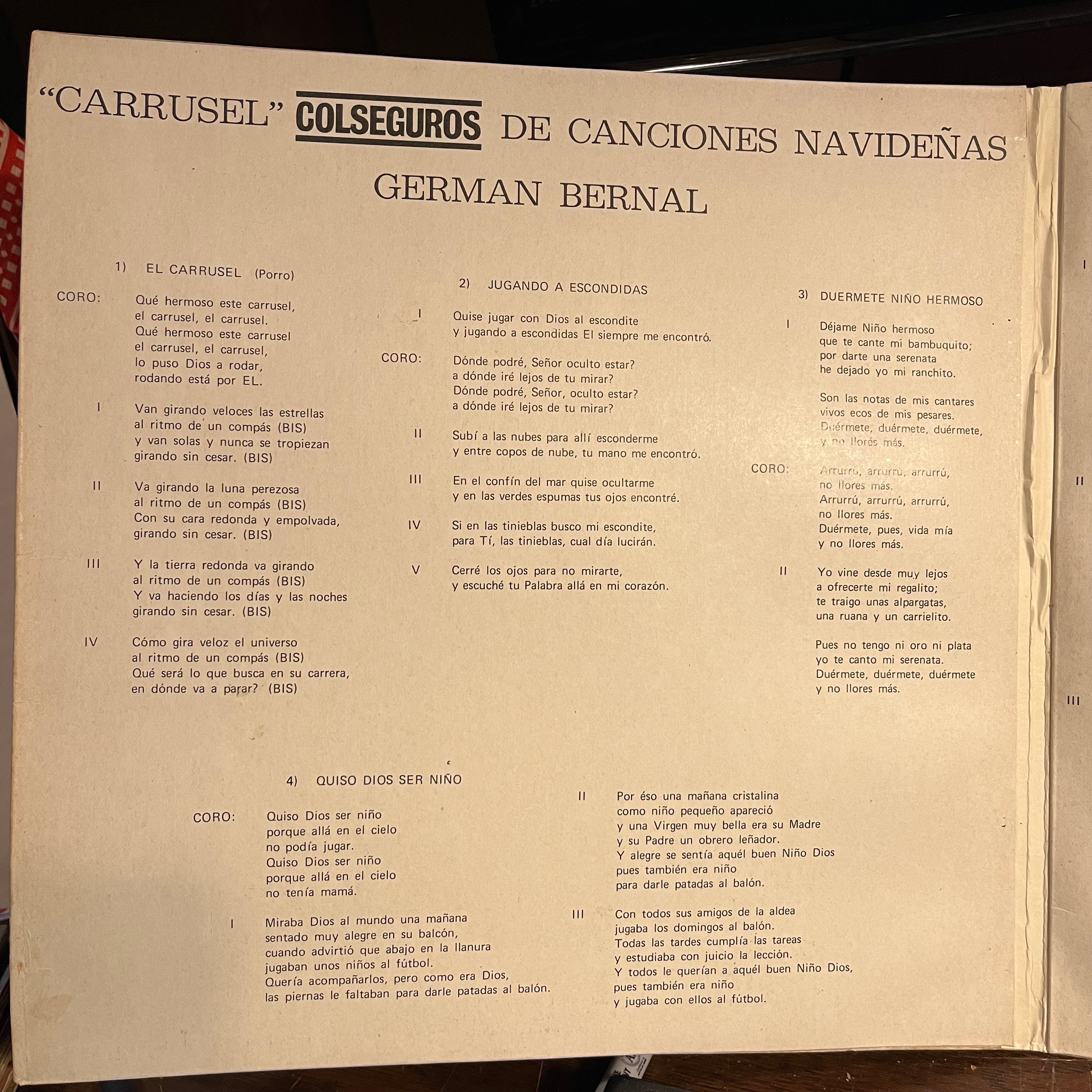 Carrusel / Colseguros De Canciones Navidenas | Near Mint (NM) Near Mint (NM)
