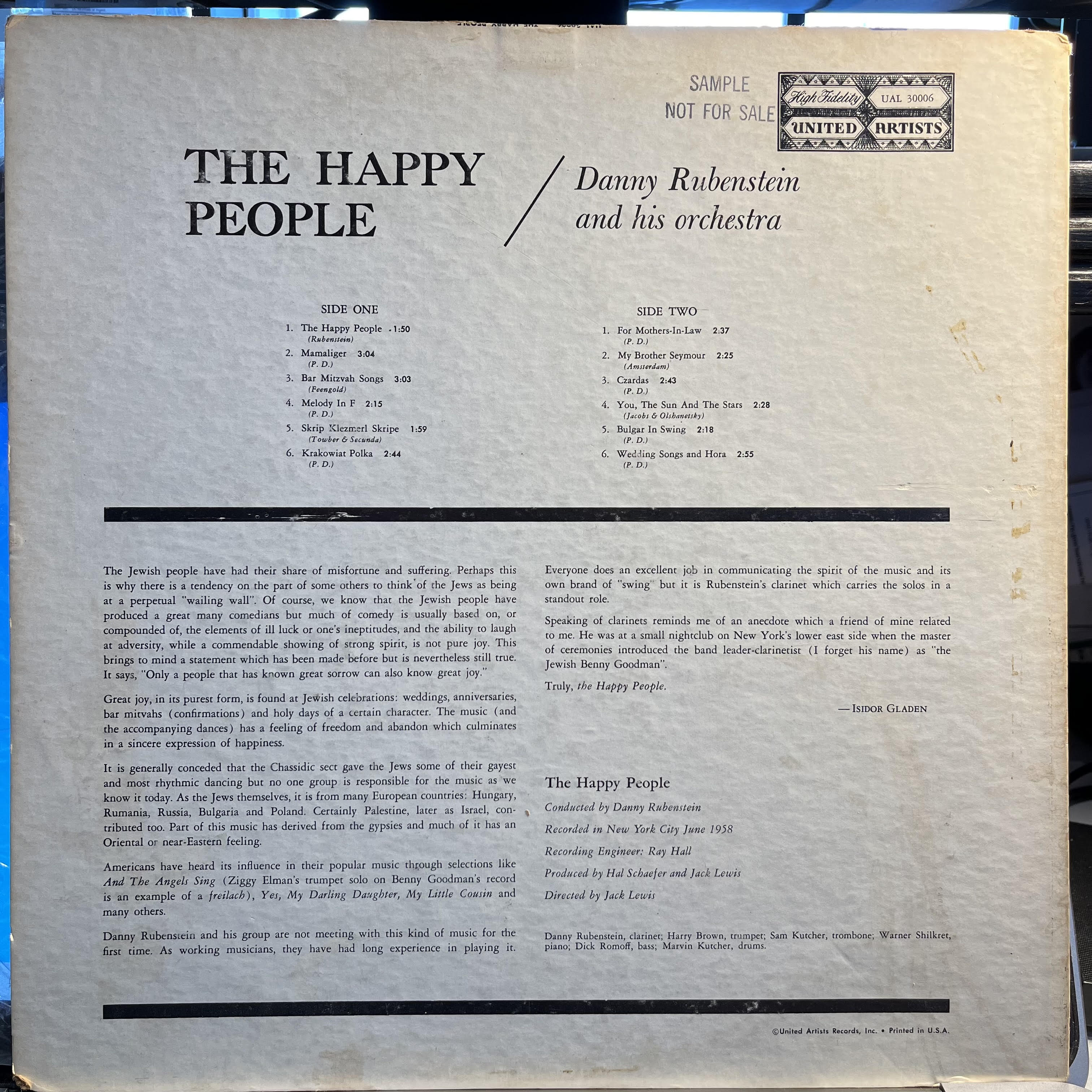 The Happy People *PROMO* | Very Good (VG) Very Good (VG)