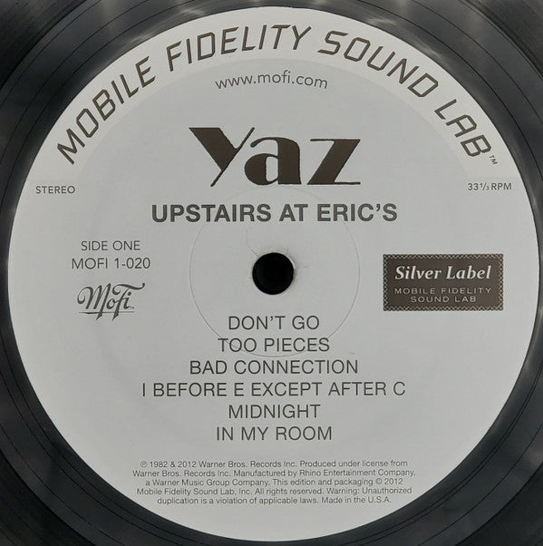 Upstairs At Eric's (MFSL VINYL) | Mint (M) Mint (M)
